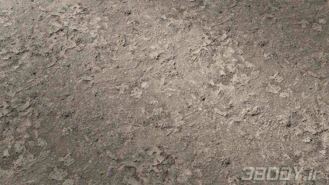 متریال بتن زبر rough concrete عکس 1